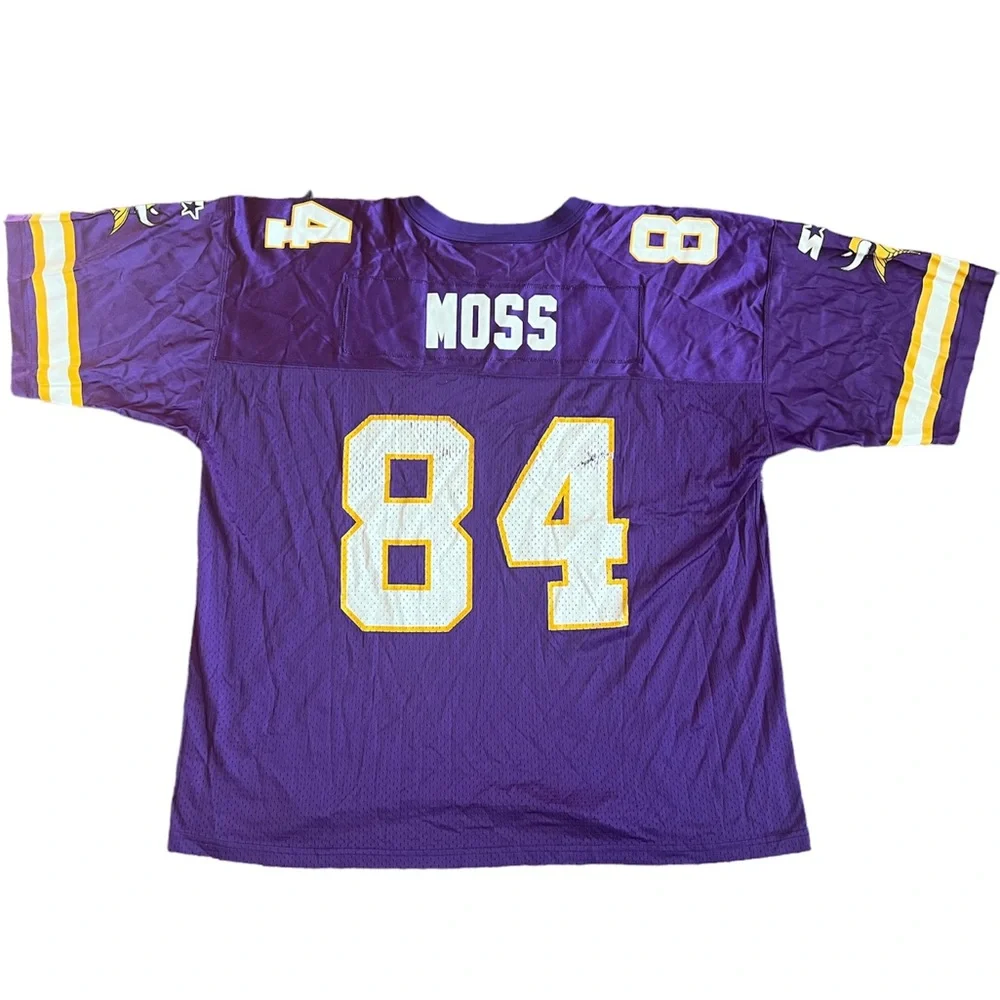 Vintage Purple Minnesota Vikings Randy Moss Starter Jersey #84 - Picture 2 of 4